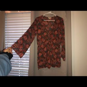 Floral printed romper